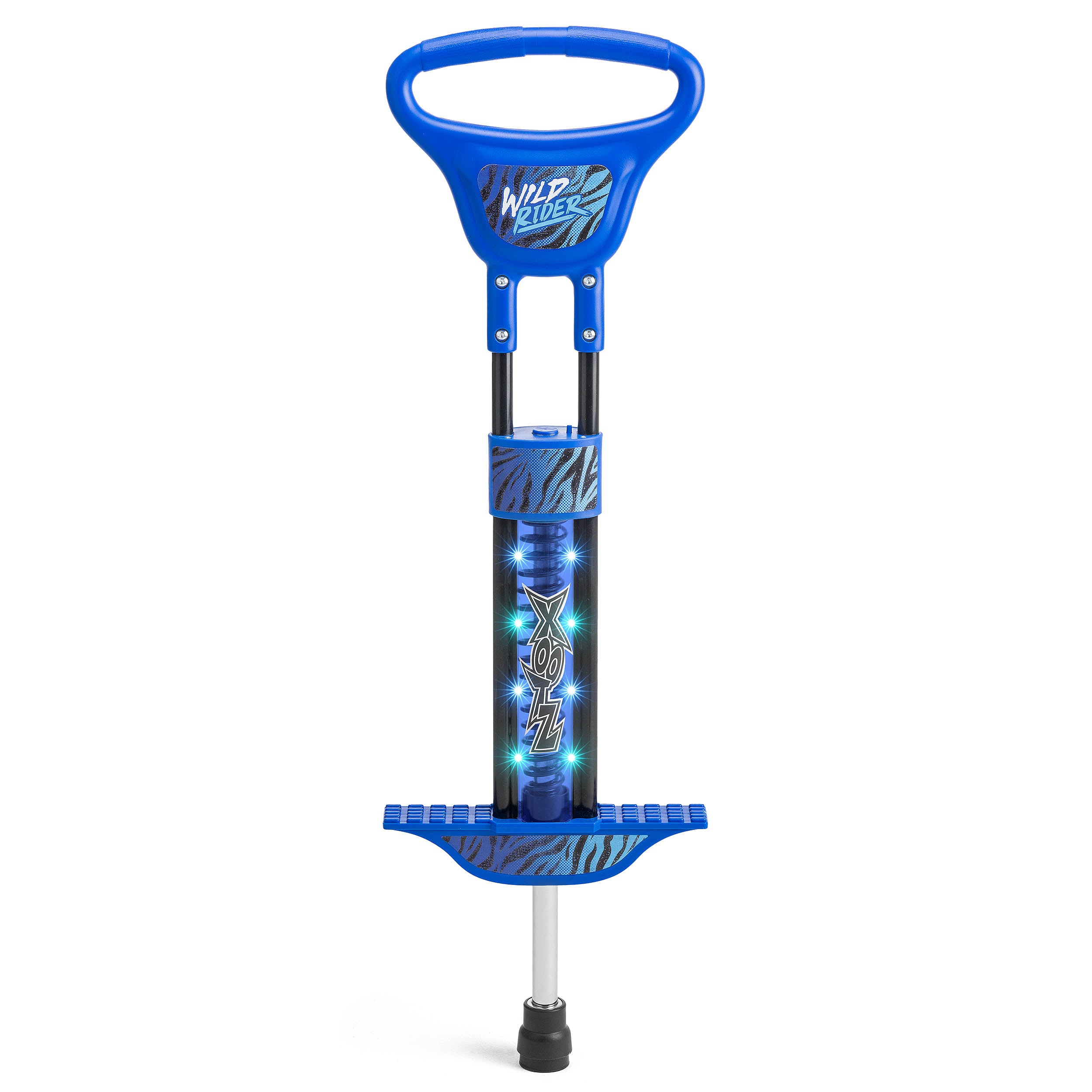 Wild Rider Light Up Pogo Stick – Blue Tiger