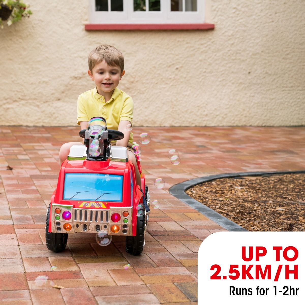 Electric Ride-On Fire Engine - Outlet
