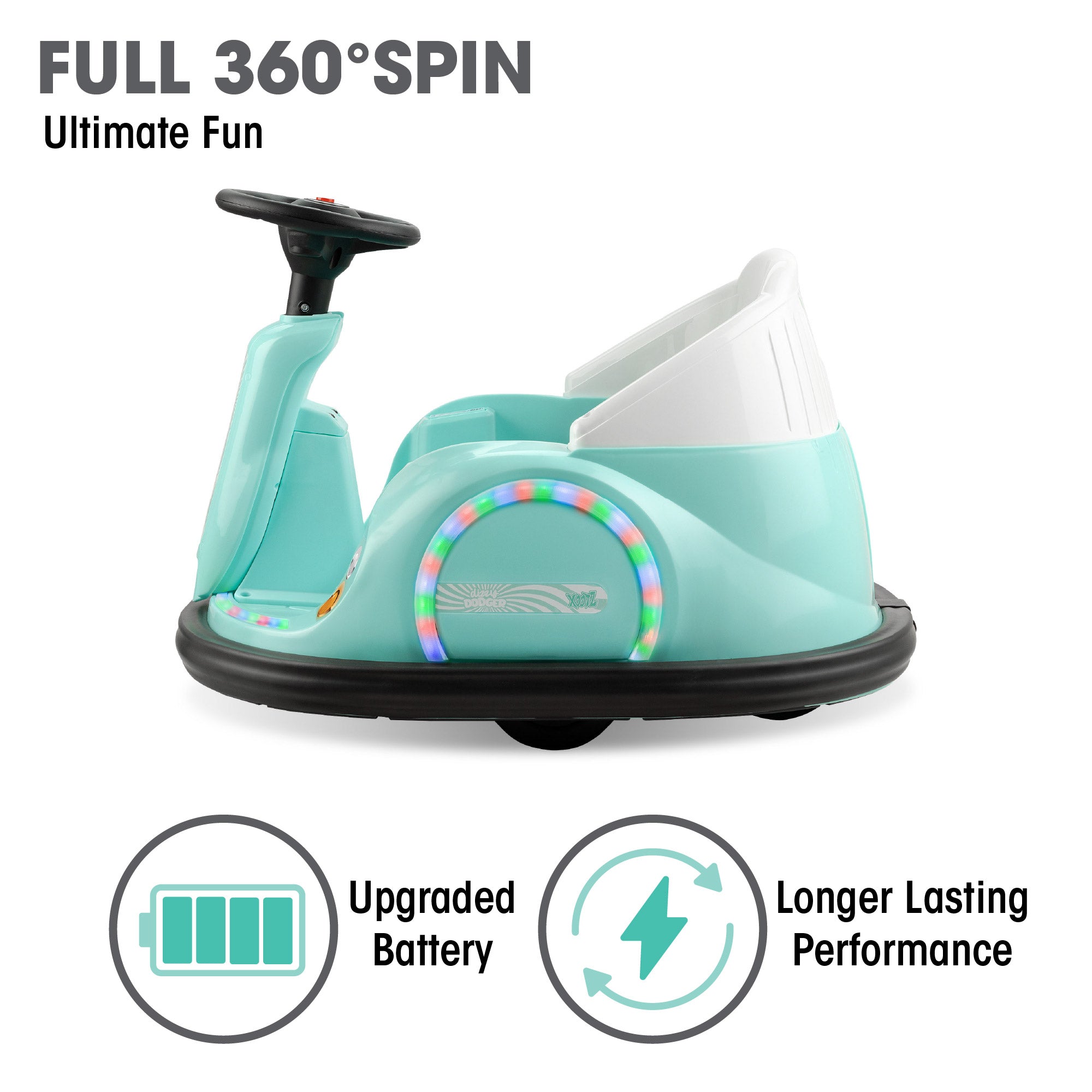 bumper car with 360 spin