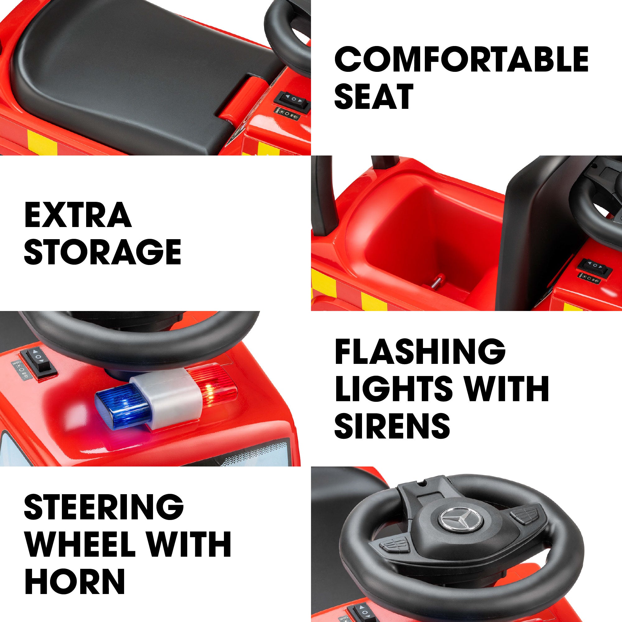 interactive features on fire engine