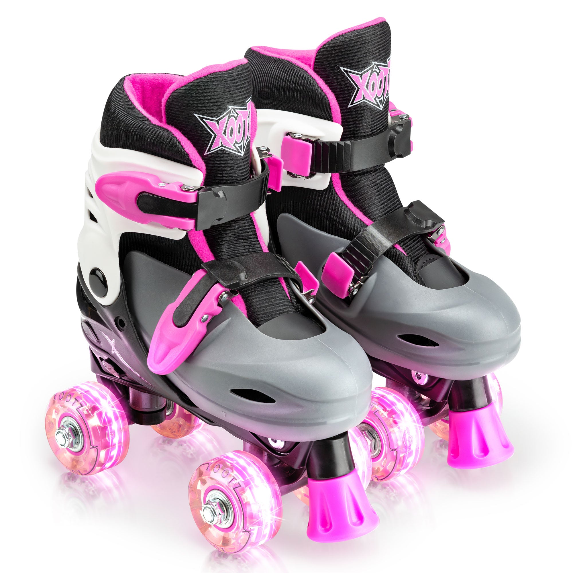 led pink skates for girls
