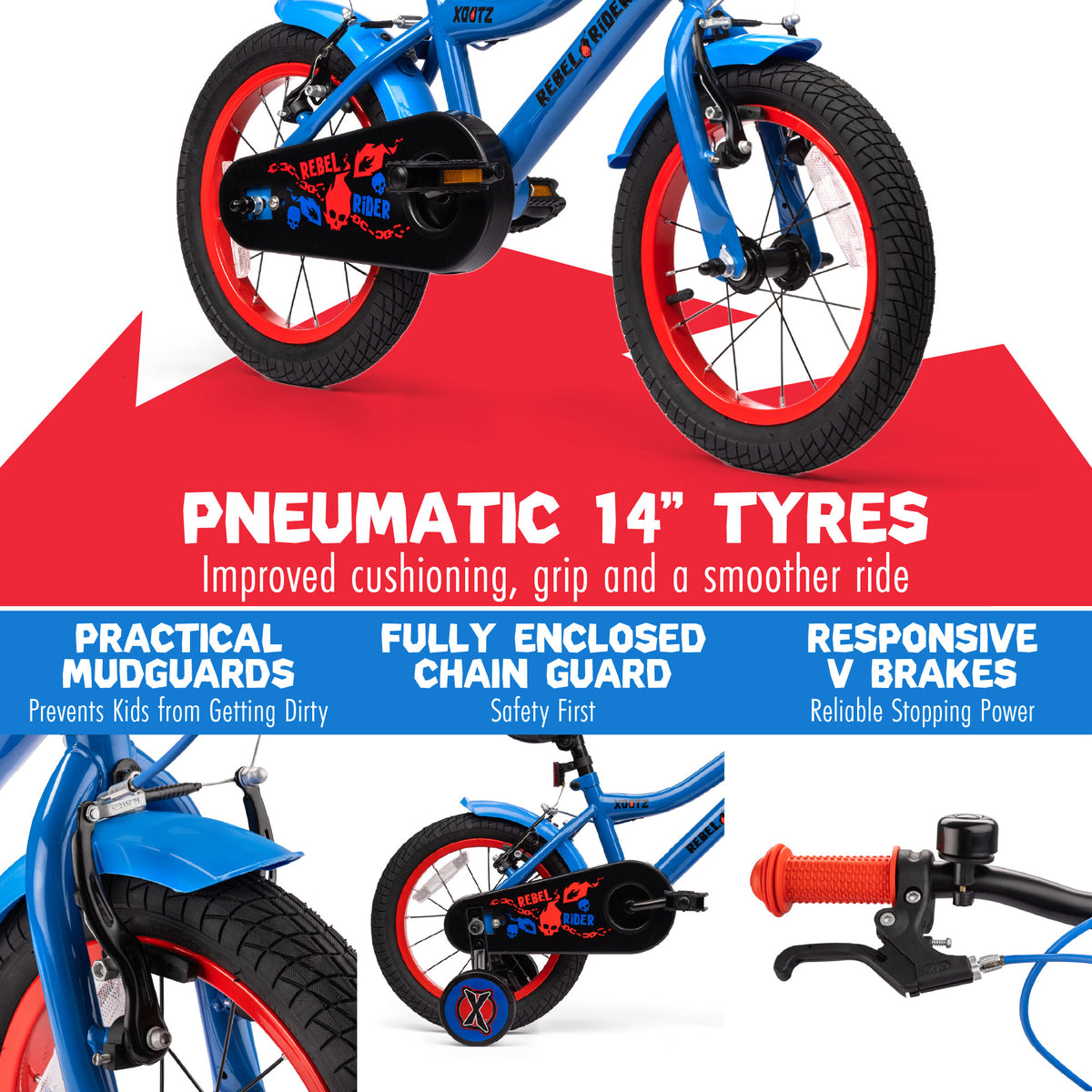 14inch bicycle for kids with puncture proof tyres