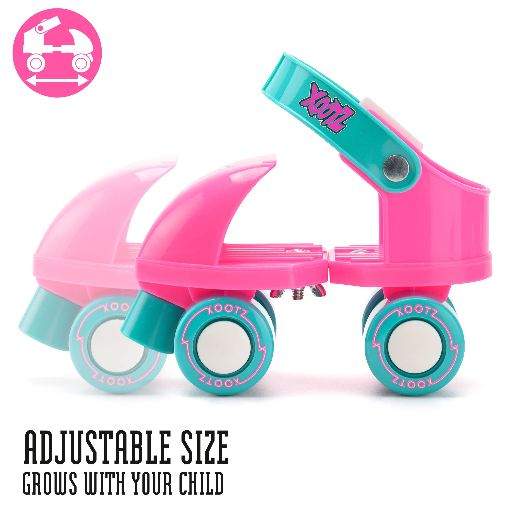 pink girls roller skates