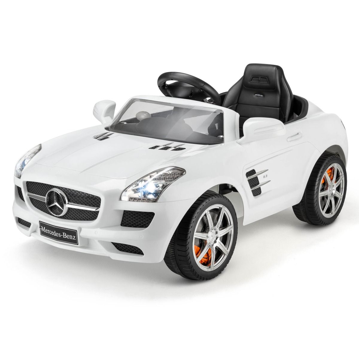 Mercedes SLS AMG Electric Ride-on Car White Outlet Xootz