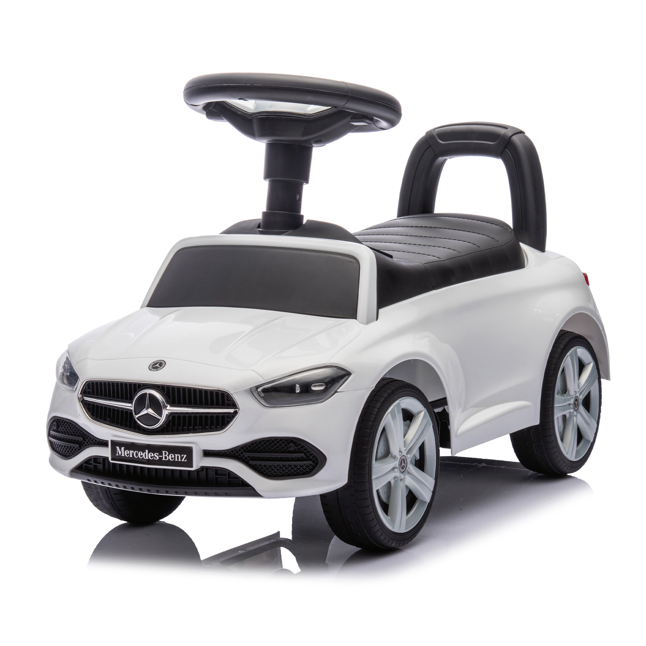 Mercedes C-Class Foot to Floor Ride On - White - Outlet