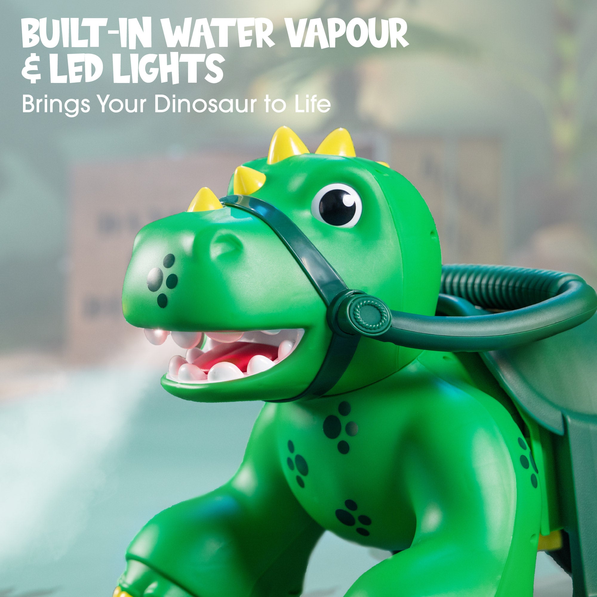 electric dinosaur ride on with led lights