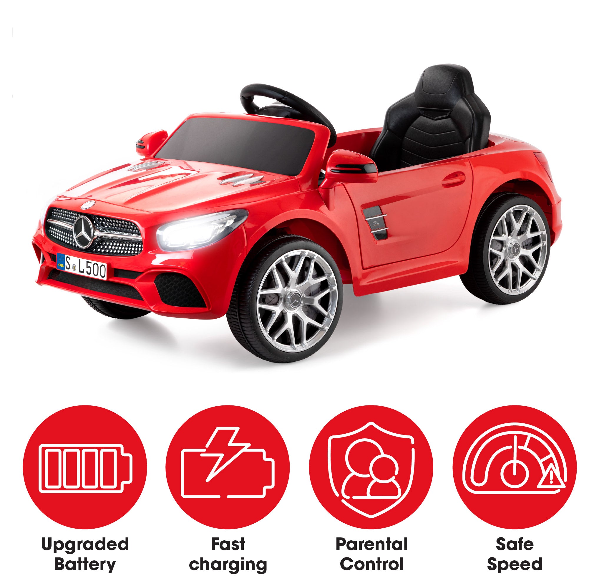 mercedes electric car with parental control