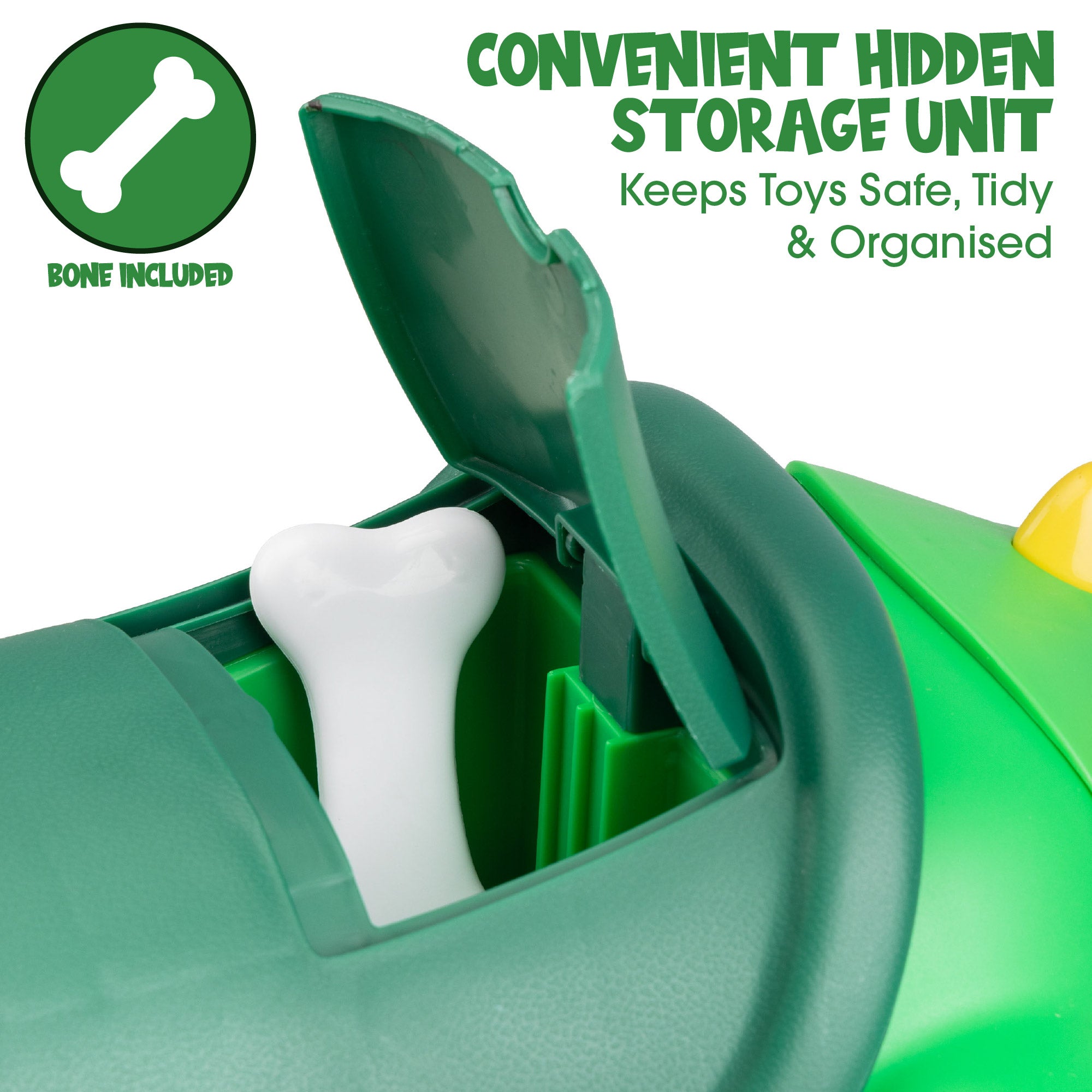 ride on dinosaur toy with storage unit