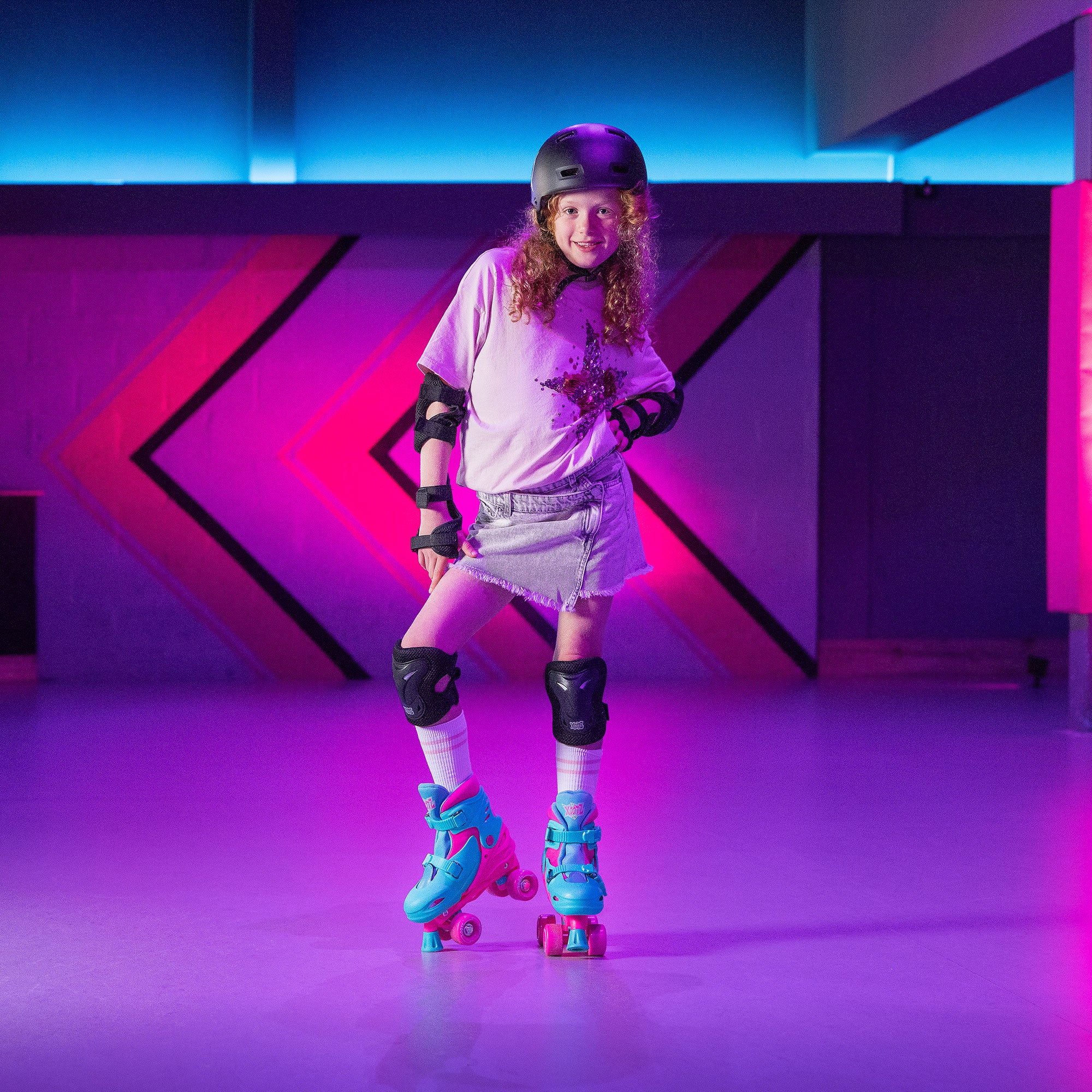 Kids Quad Skates | Pink | Xootz