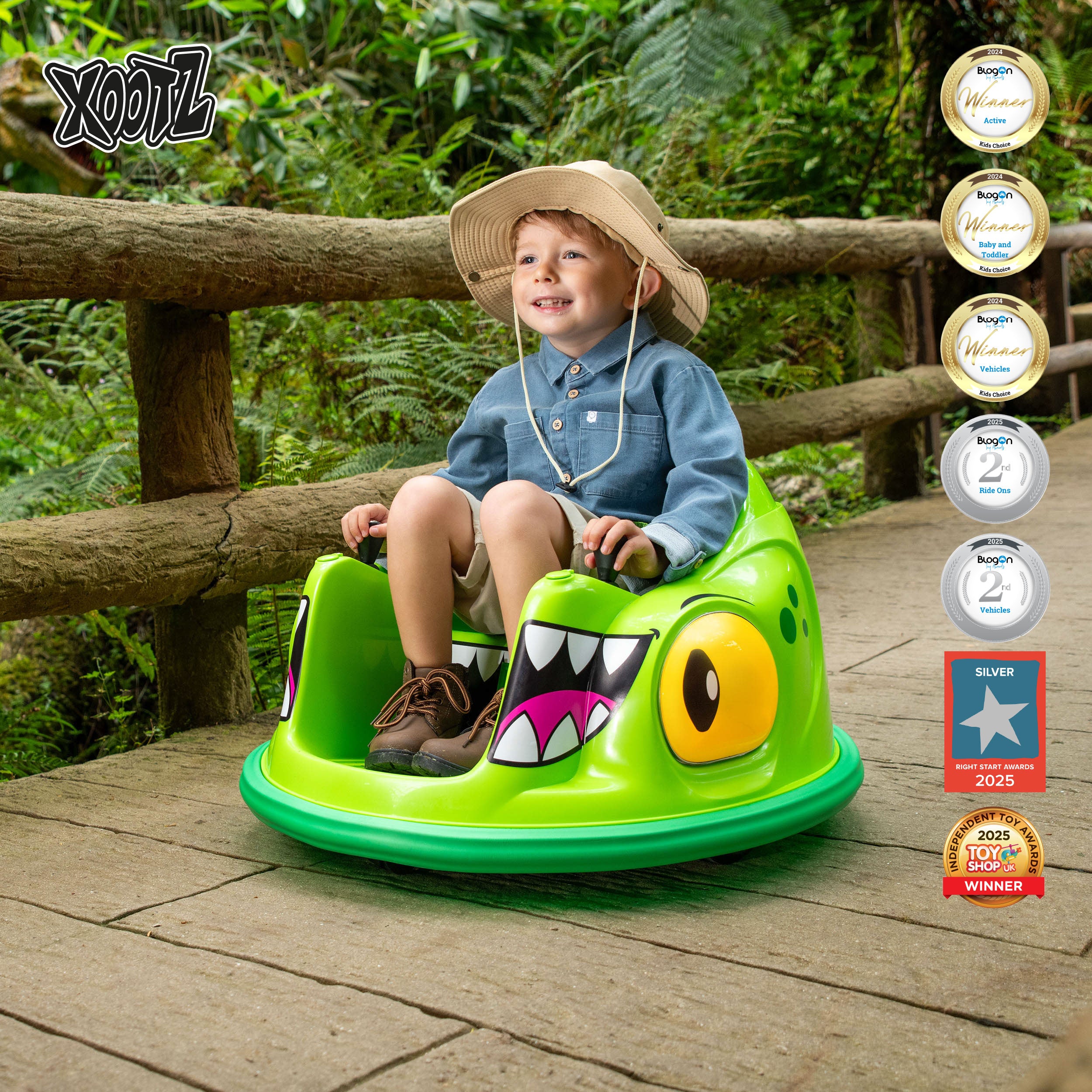 Electric Dinosaur Bumper Car Ride-On