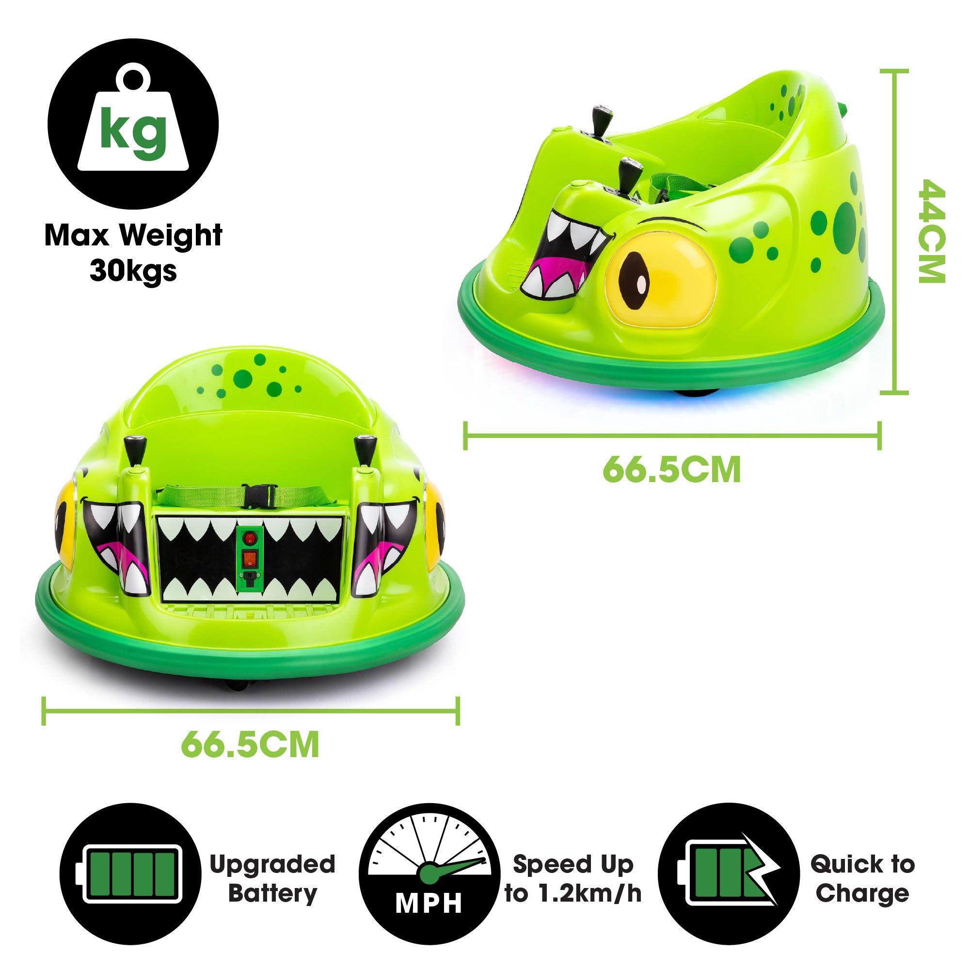 Electric Dinosaur Bumper Car Ride-On