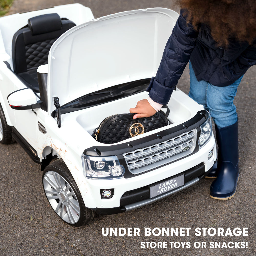 Land Rover Ride On Land Rover Discovery Electric Ride-On Car | White | Xootz
