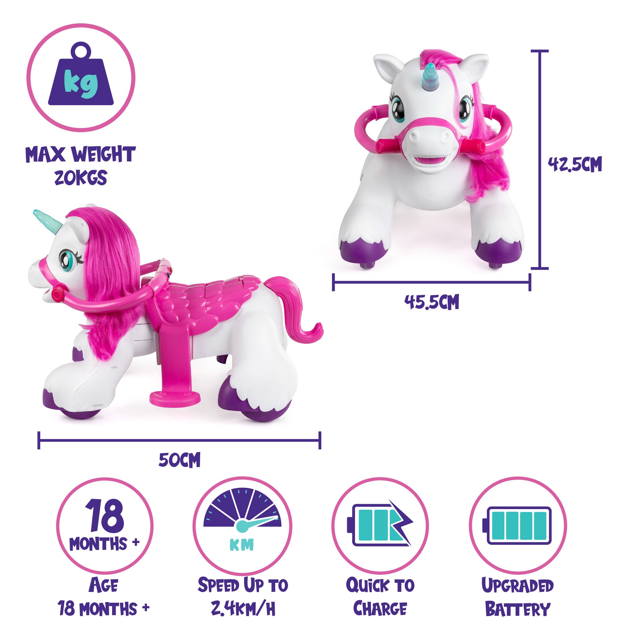 Magical Unicorn Electric Ride-On