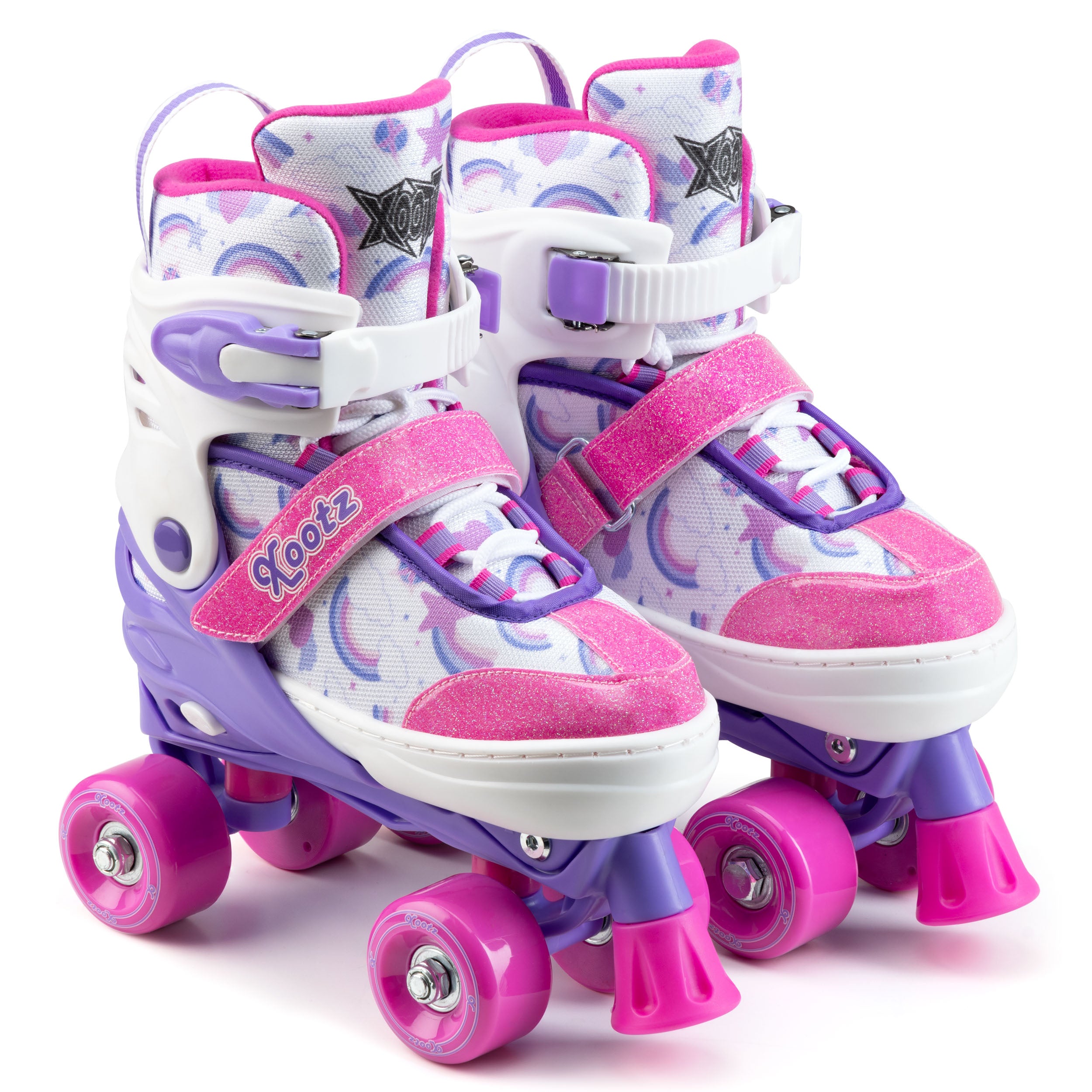 pink glittery skates for kids