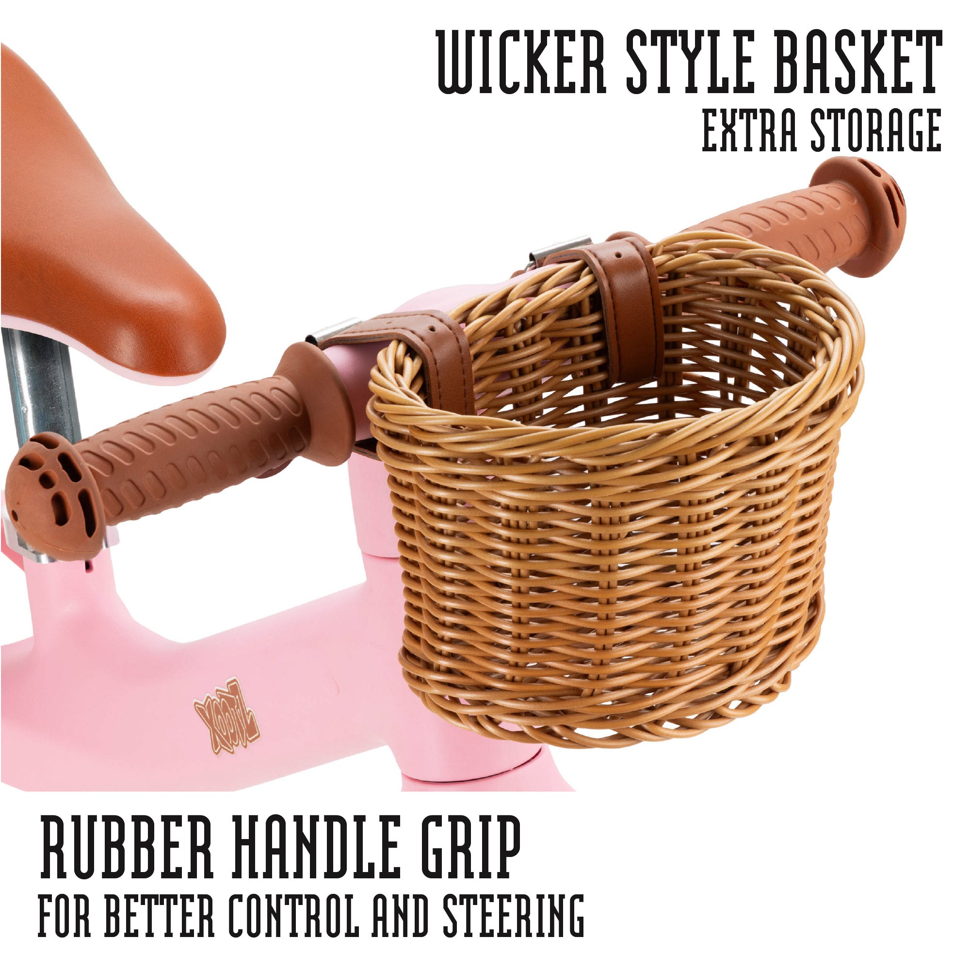 balance bike with basket