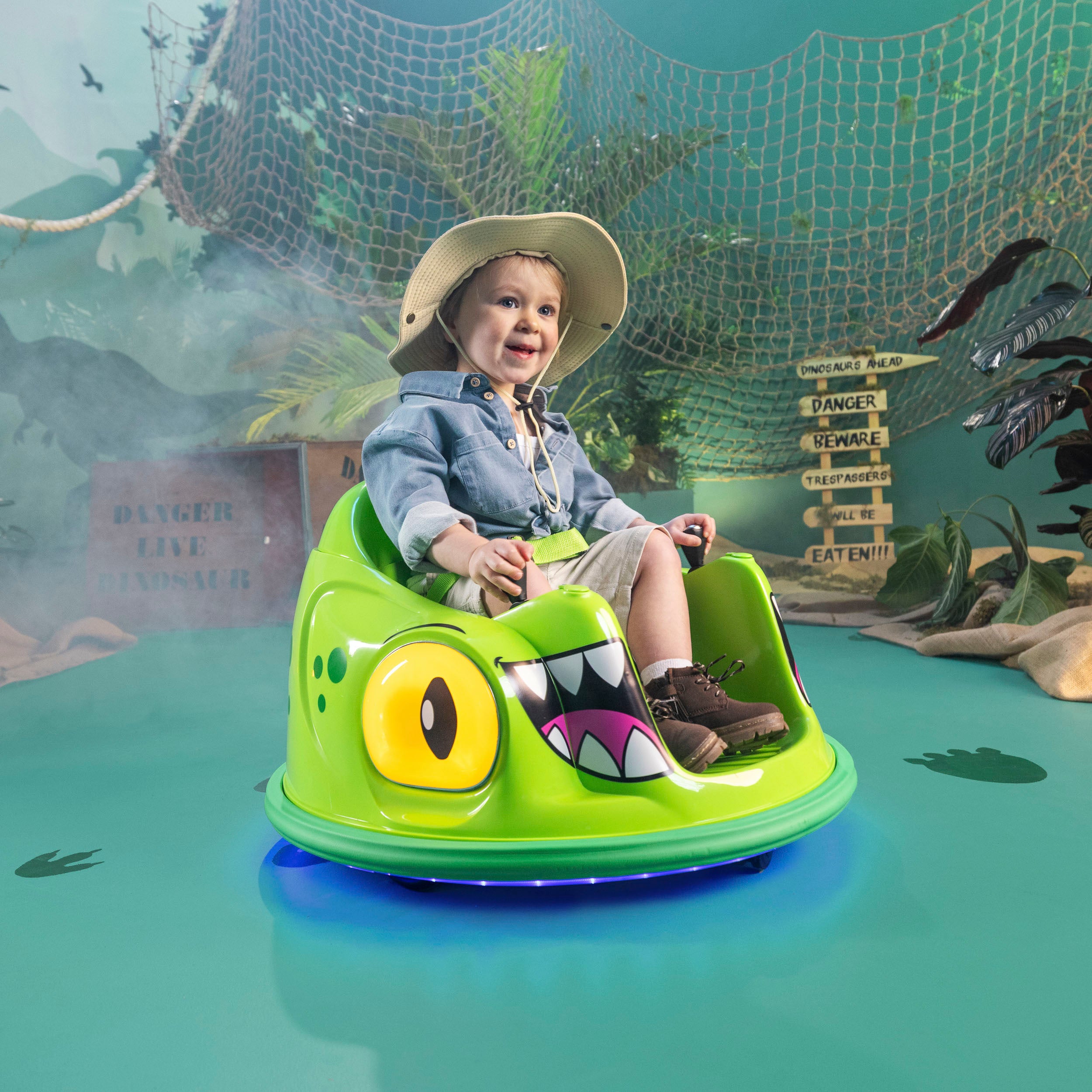 bumper car with LED lights