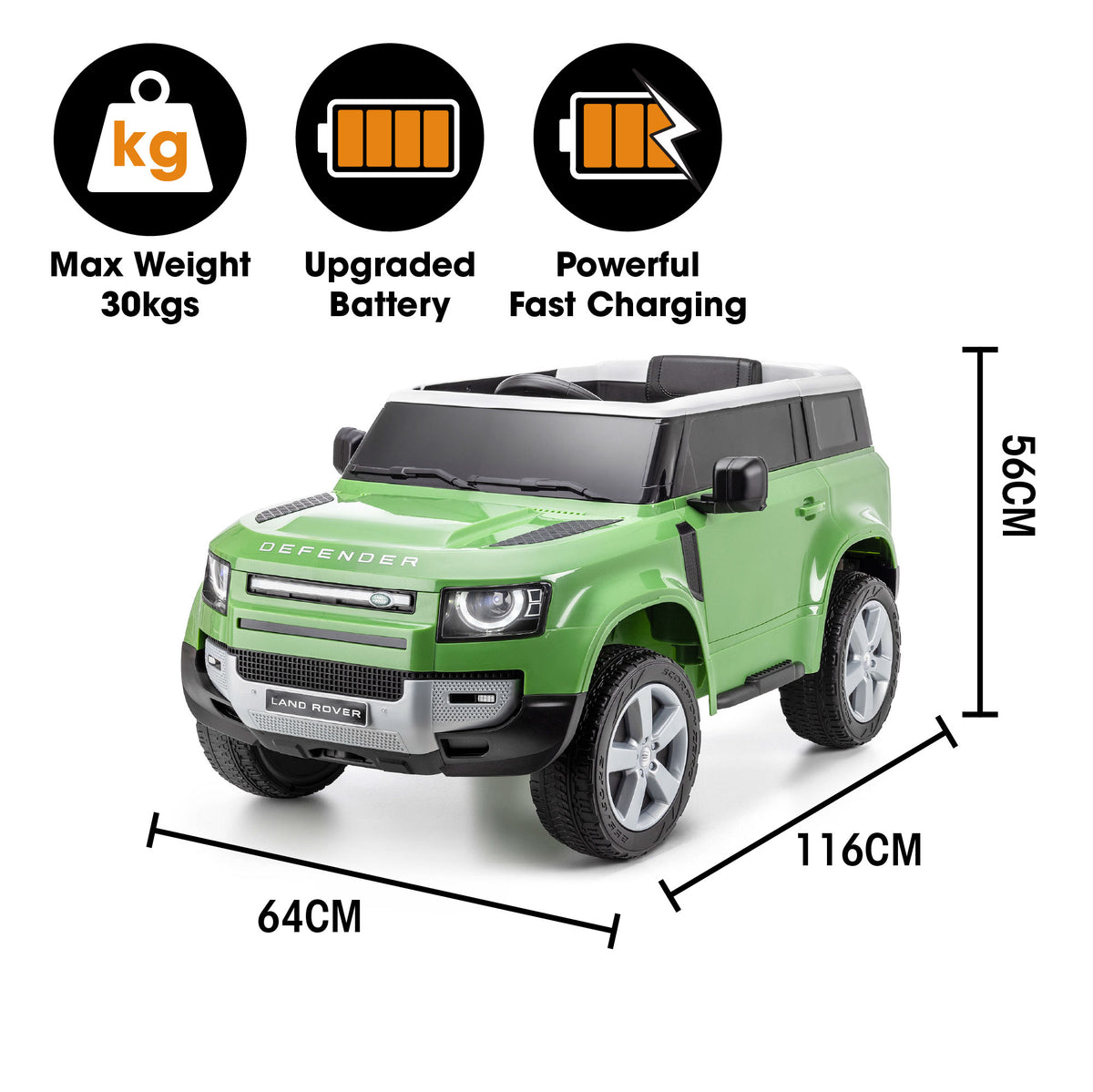 Kids Land Rover Defender Ride-On | Electric Ride-On Car | Xootz