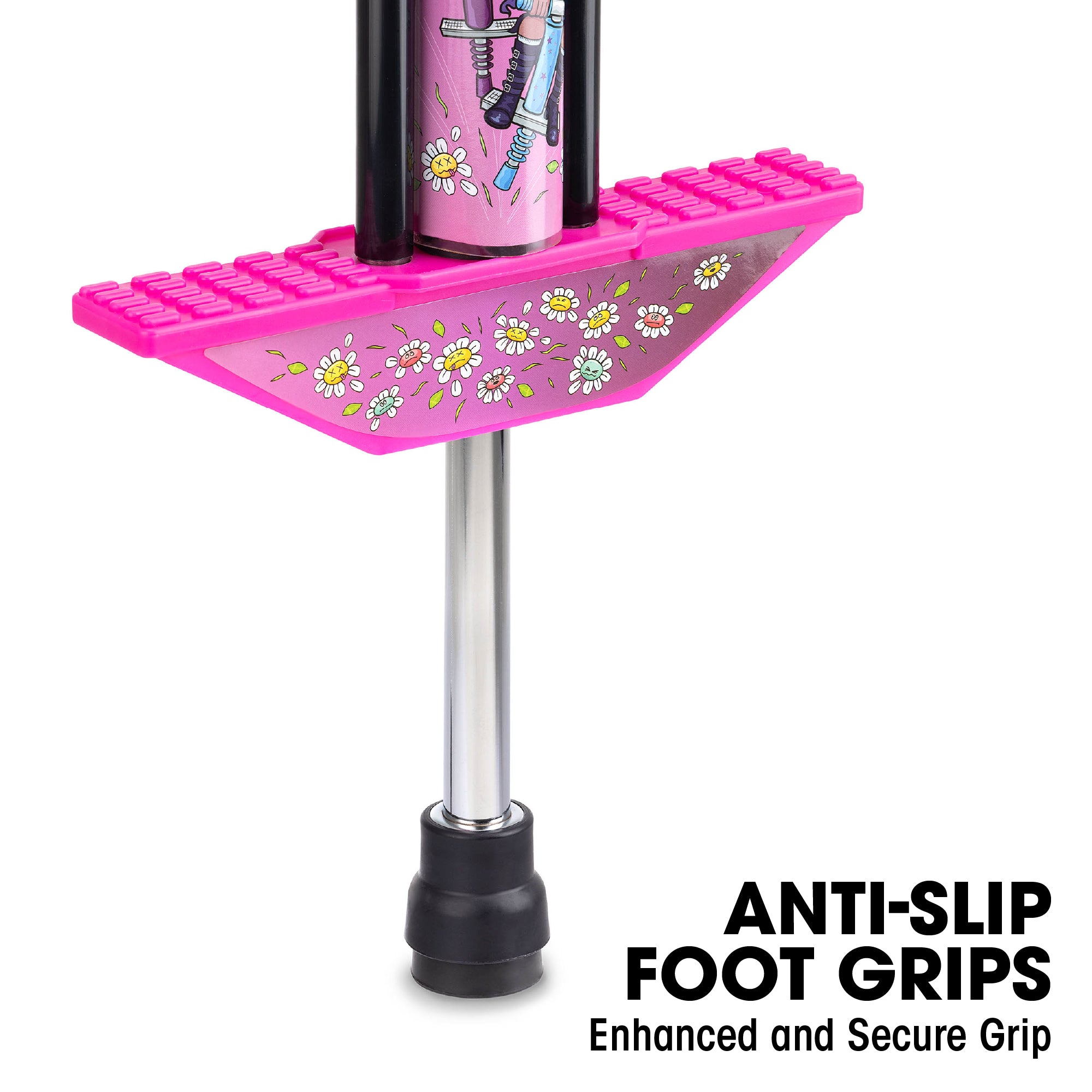 anti slip foot grips pogo stick