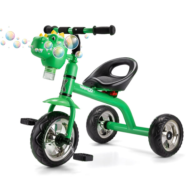 Bubble Go Dinosaur Trike | Kids Tricycle Green | Xootz