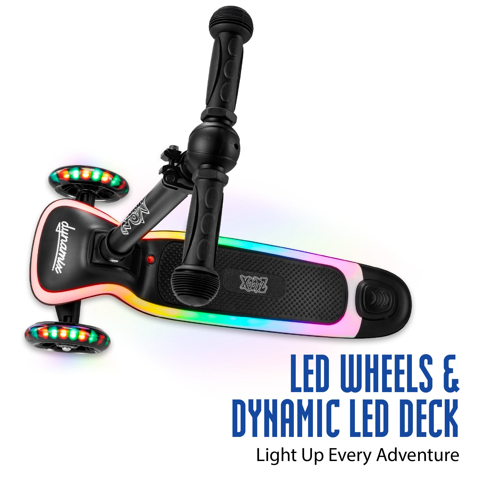 tri scooter with led deck