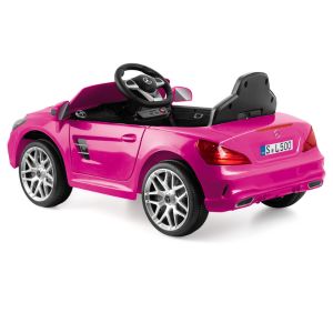 electric ride on for kids pink mercedes