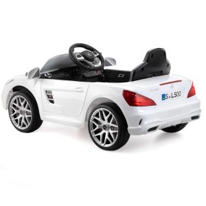 electric ride on for kids white mercedes