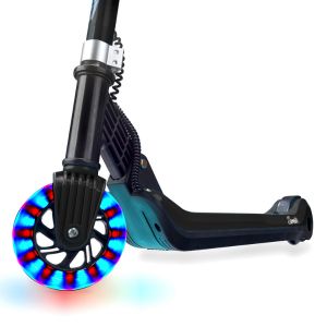electric scooter with LED wheels  