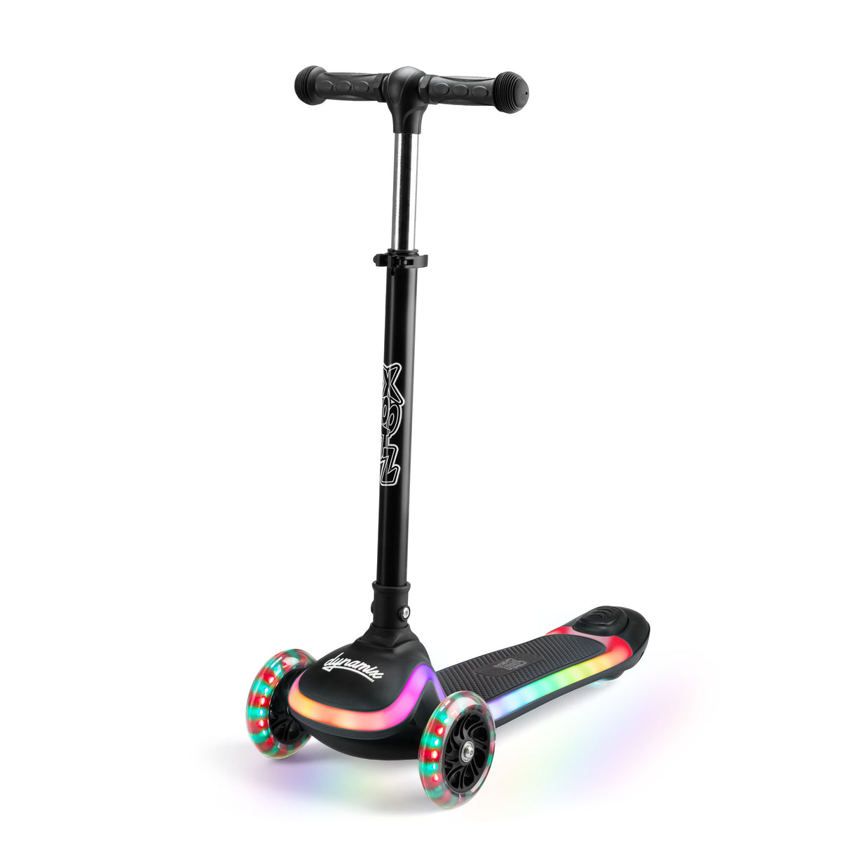  kids led scooter with light up deck and wheels