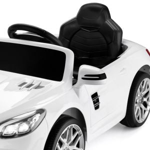 kids ride on white mercedes car