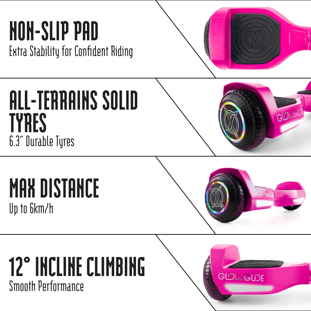 led hoverboard for girls