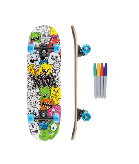 Sketch Ya Deck, Colour in Skateboard
