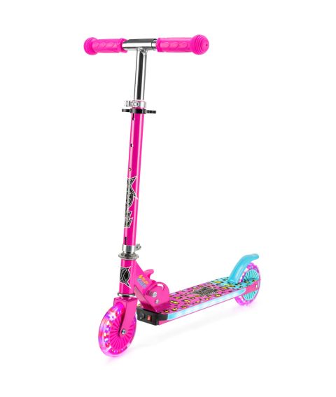 Wild Rider - Pink Leopard Light Up LED Scooter 